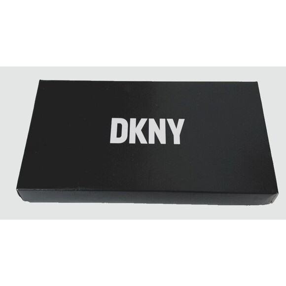 New DKNY Boxed Bryant Large Zip Around Continental Wallet Khaki / Neon Pink - Picture 5 of 5